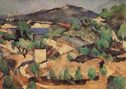 Paul Cezanne Mountains seen from l'Estaque oil painting artist